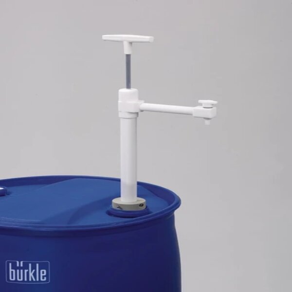 Насос для бочек Ultrapure Burkle, жёсткая сливная трубка, глубина погружения 40 см, ПТФЭ
