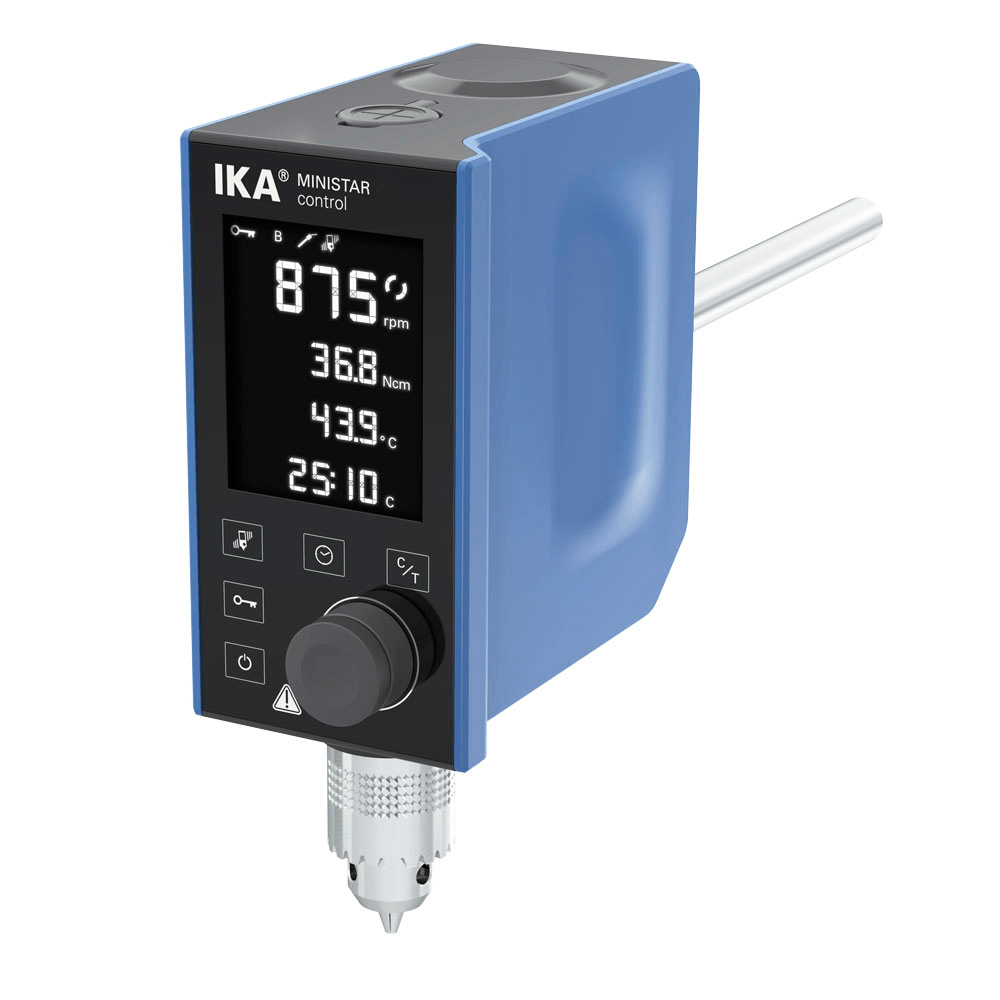 Верхнеприводная мешалка IKA MINISTAR 80 control (объем 25л., момент 80 Н·см)