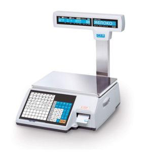 Торговые весы CAS CL5000J-15I с печатью этикеток (макс. предел 15 кг., дискрет. 5г.)