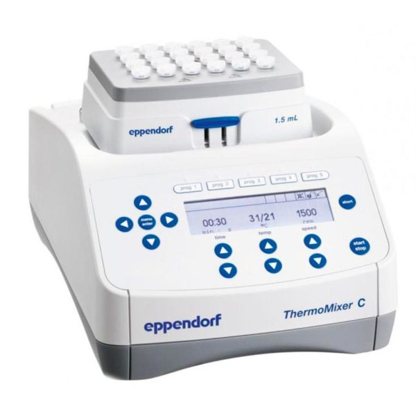Шейкер термостат Eppendorf ThermoMixer C (скорость до 3000 об/мин., амплитуда 3 мм, темп. 100 °C)