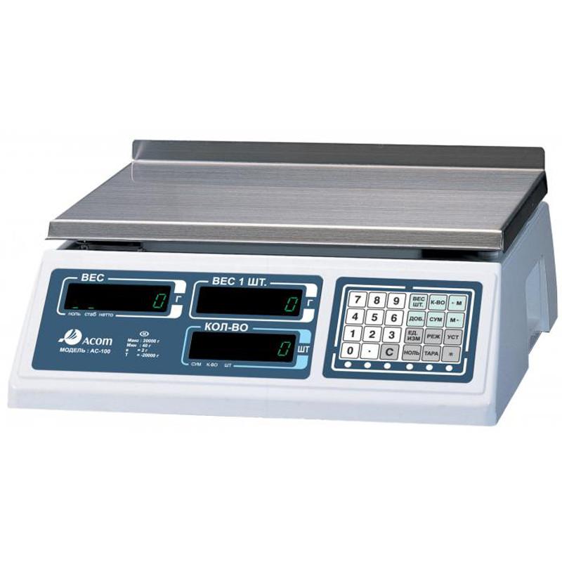 Технические весы ACOM AC-100-30 (макс. предел 30кг., дискретность. 5г.)