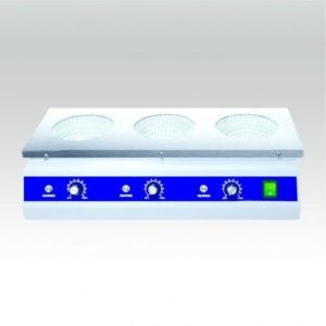 Трёхместный колбонагреватель Scientific SH-HMG-100R3 (температура до +450°C, объем 100мл)