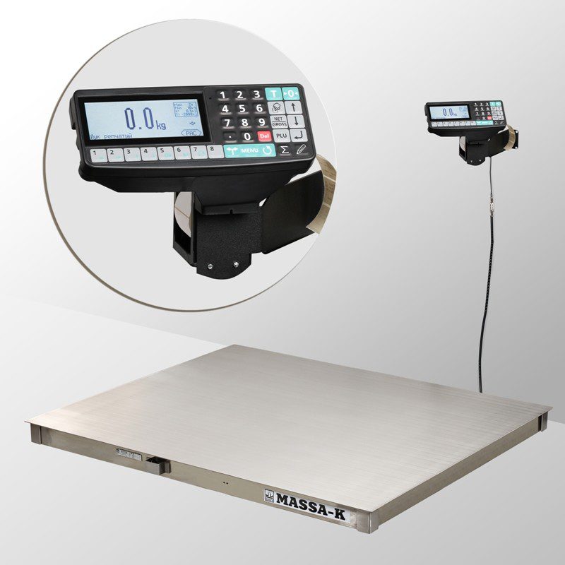 Весы платформенные с печатью этикеток Масса К 4D-P.S-3-1000-RP