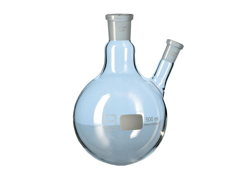 6-DURAN® Twin-Neck Round Bottom