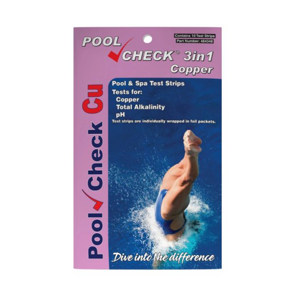 Тесты для контроля воды в бассейне с ионизацией меди PoolCheck Copper (3 в 1)