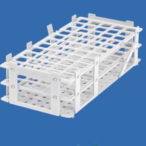 Штатив для пробирок VITLAB универсальный, для пробирок диаметром до 30 мм, белый, PP