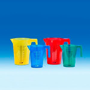 Комплект мерных кружек Vitlab, 1000 мл, цветные, РР