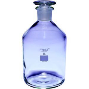 Бутылки для реактивов sScilabware, узкогорлые, со стеклянной пробкой, Pyrex ®