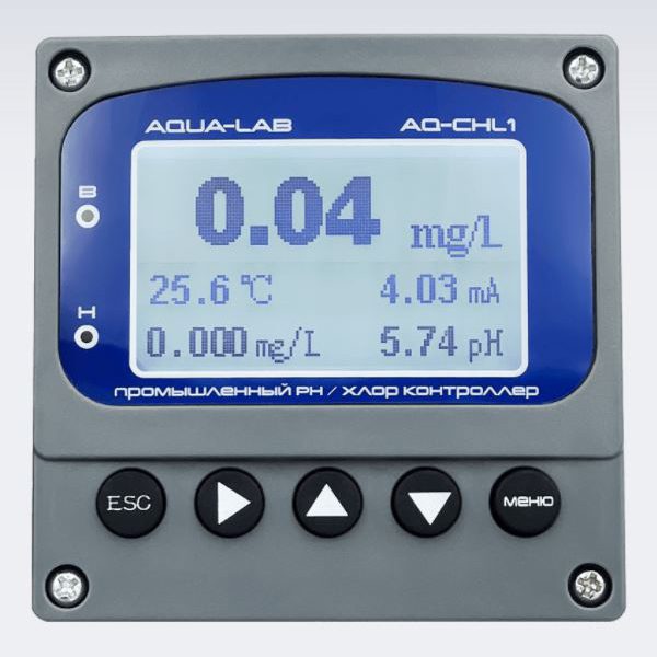 AQUA-LAB AQ-CHL1 цифровой промышленный контроллер рН и хлора