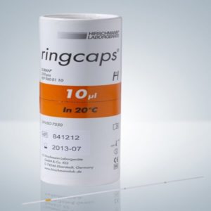 Одноразовые капиллярные пипетки Ringcaps Hirschmann, 10 мкл