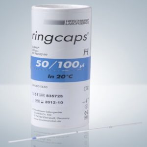 Одноразовые капиллярные пипетки Ringcaps Hirschmann, 50 мкл / 100 мкл