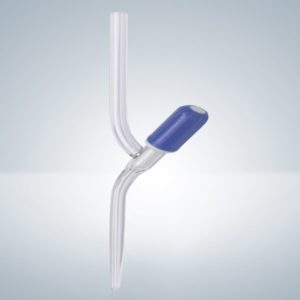 Запорный прямой кран для бюреток 2-10 мл Hirschmann, с краном из PTFE