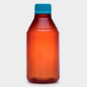 Бутыль ISOLAB 100 мл, GL45, с винтовой крышкой, нестерильная, тёмный PP