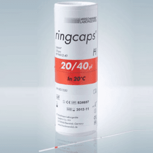 Одноразовые капиллярные пипетки Ringcaps Hirschmann, 20 мкл / 40 мкл