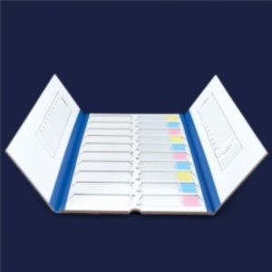 Футляр ISOLAB для 20 предметных стекол, жёлтый, картон