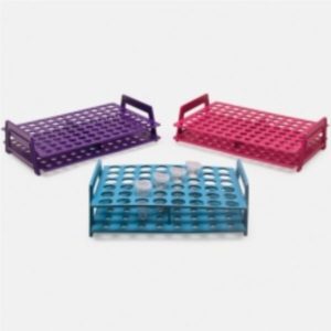 Штатив ISOLAB для микропробирок 1,5/2,0 мл, 96 ячеек, складной, рубиновый, PP