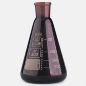 Колба Эрленмейера ISOLAB 1000 мл, NS29/32, тёмное стекло