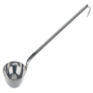 Черпак с плоской ручкой Bochem, 1400 мл, длина 350 мм, диаметр 180 мм, нержавеющая сталь
