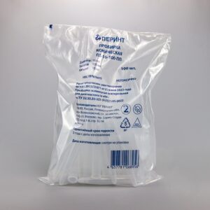 Пробирка полимерная нестерильная для диагностики in vitro. Пробирка коническая ПЗ-16-100-ПП ГУ, 10 мл, уп. 100 шт.