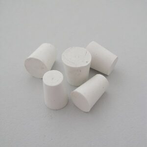 Пробка силиконовая №14 конусная, белая, без канала, BR-031, уп. 100 шт.